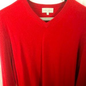 Neiman Marcus XL Men Sweater Color Red, great condition